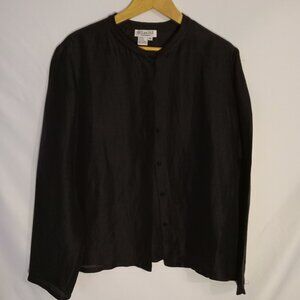 Silk/Linen Blend Two-Piece Suit - size 16